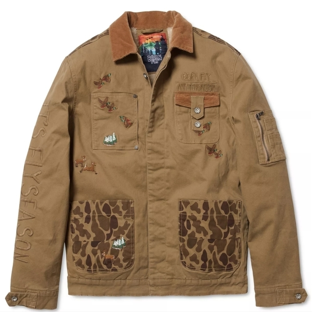 Born Fly Tan Wildlife Field Jacket 5XL